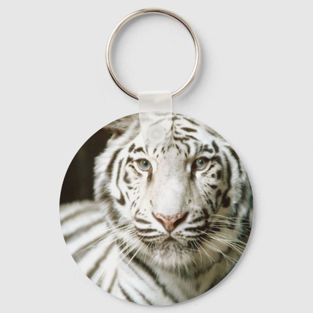 White Tiger Key Ring (Front)