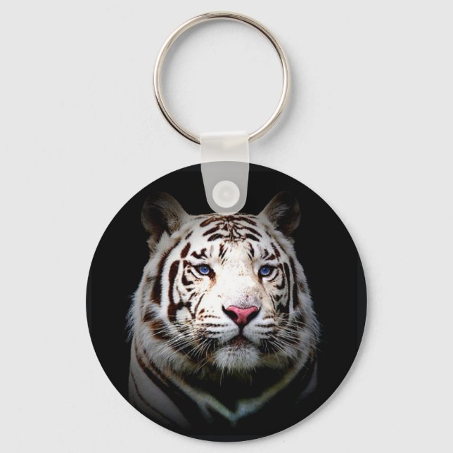 White Tiger Key Ring (Front)