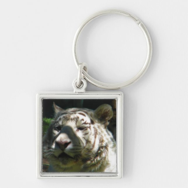 White Tiger Key Ring (Front)