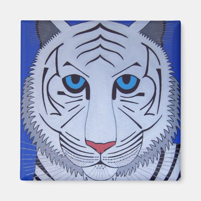 White Tiger Magnet! Magnet (Front)