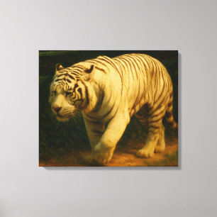 White Tiger Majesty – Stylised Wildlife Art Print