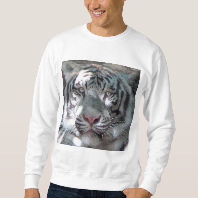 White Tiger Men's Sweatshirt (Front)