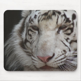 White Tiger Mouse Pad