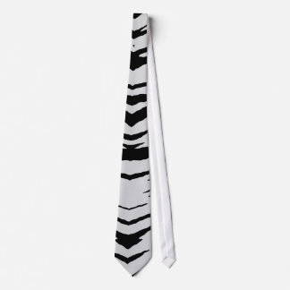 White Tiger or Zebra Striped Tie