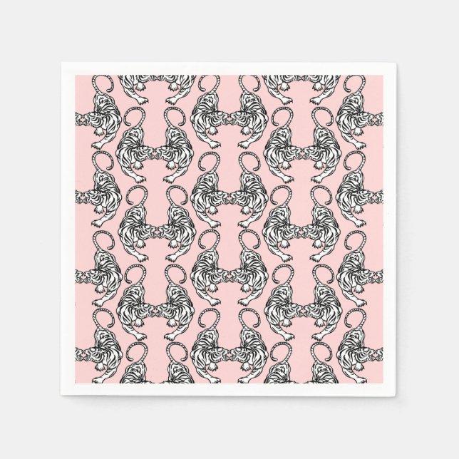 White Tiger Paper Napkins (Front)