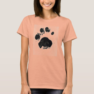 White Tiger Paw Print T-Shirt