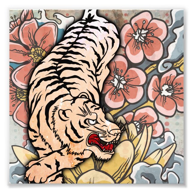 White Tiger Photo Print (Front)