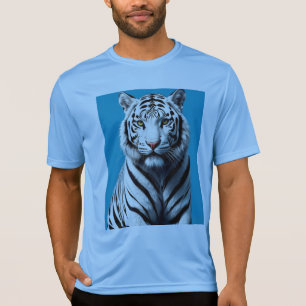 White Tiger Pop Art – Fierce & Colorful Wild Cat  T-Shirt