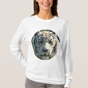 White Tiger Portrait with Soft Brown Markings T-Shirt