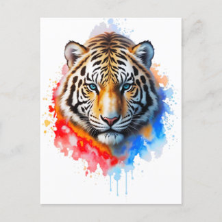 White Tiger Postcard