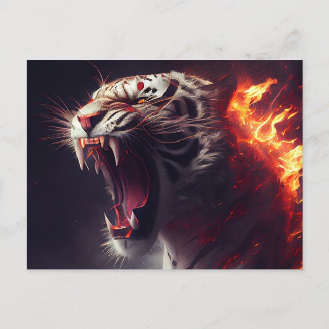 White Tiger Postcards (Front)