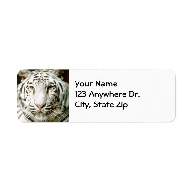 White Tiger Return Labels (Front)