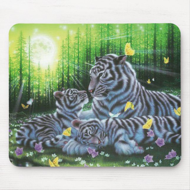 White Tiger Serenity Mouse Pad (Front)