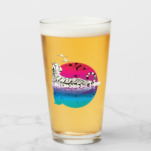  White Tiger Sunset Glass