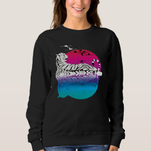 White Tiger Sunset Sweatshirt