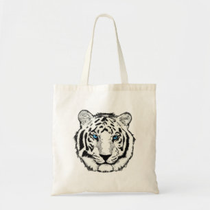 White Tiger tote Bag
