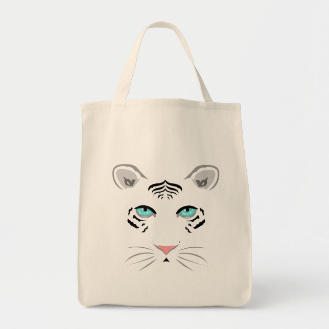 White Tiger Tote Bag (Front)