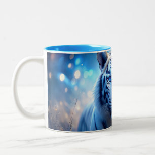 White Tiger Two-Tone Coffee Mug