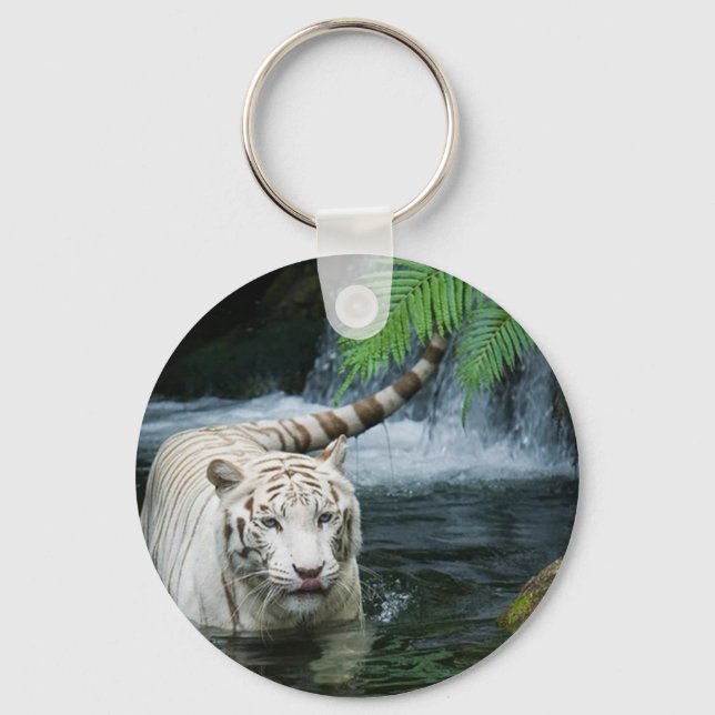 White Tiger Water Key Ring (Front)