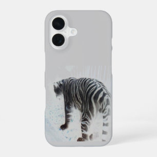 White Tiger wild animal photo iPhone 16 Case