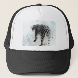 White Tiger wild animal Trucker Hat
