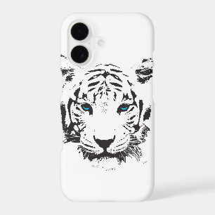 White Tiger with Blue Eyes Graphic Cool