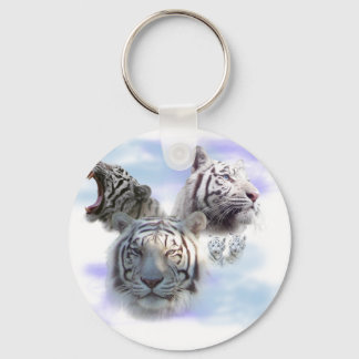 White Tigers Key Ring