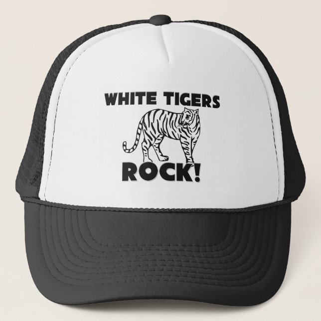 White Tigers Rock Trucker Hat (Front)