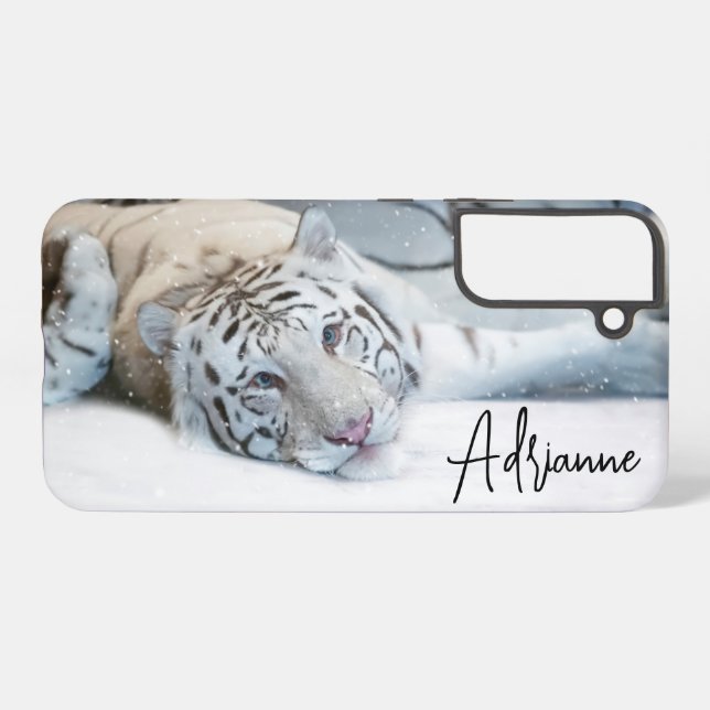 White Tigers  Samsung Galaxy S22+ Case (Back Horizontal)