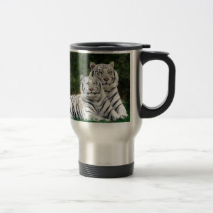 White Tigers Travel Mug