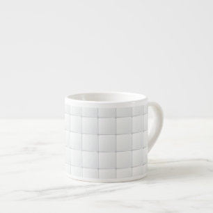 White tile espresso cup