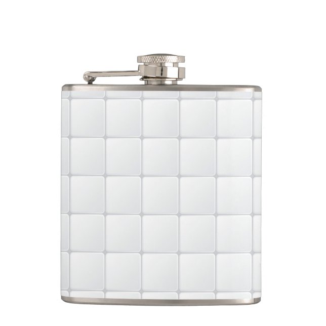 White tile hip flask (Front)