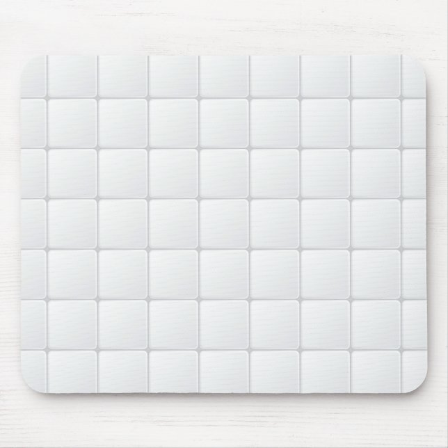 White tile mouse pad (Front)