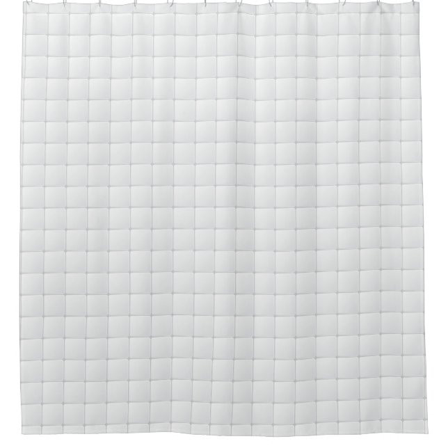White tile shower curtain (Front)
