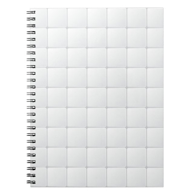 White tile spiral notebook (Front)