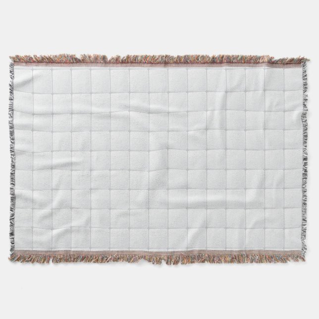White tile throw blanket (Front)