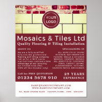 White Tiles, Floorer, Tile Installer Advertising