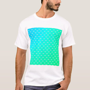 White Tiny Bats Teal T-Shirt