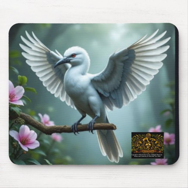 White Tip Silverwing Mouse Pad (Front)