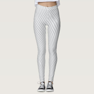 white to grey gradient strikes leggings