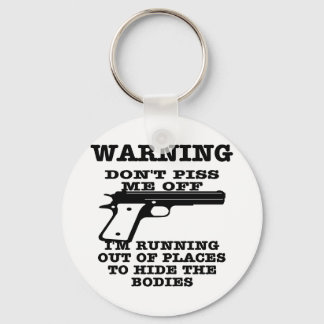 White To Hide The Bodies Key Ring