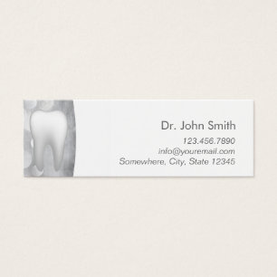 White Tooth Silver Mini Dental Appointment