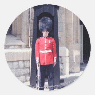 White Towers Guard Classic Round Sticker