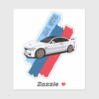 White Track Beast Performance Racing Stripes