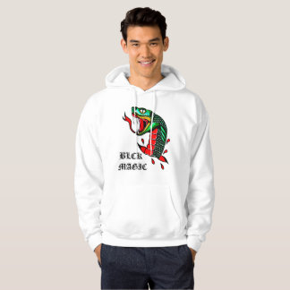 White Traditional Snake Hoodie