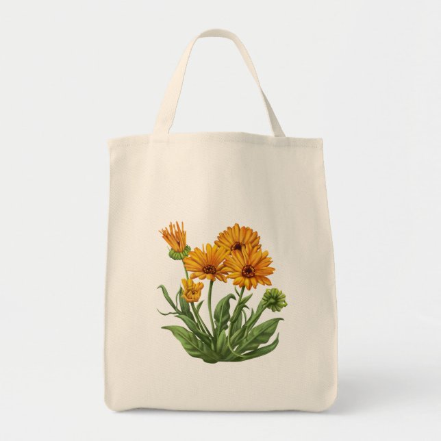 White Trail with Drawing Tote Bag (Front)