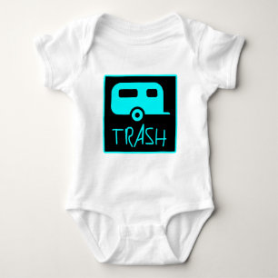 White Trailer Park Trash Poor Dumb Redneck Baby Bodysuit