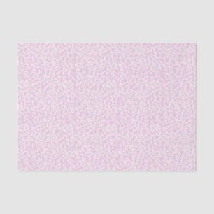 White Trailing Leaves Pattern on Pale Pink Tissue Paper