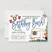 White Trash Bash Invitation