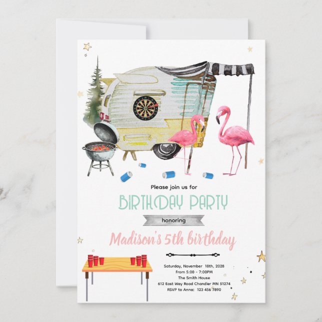 White Trash Bash party Invitation (Front)